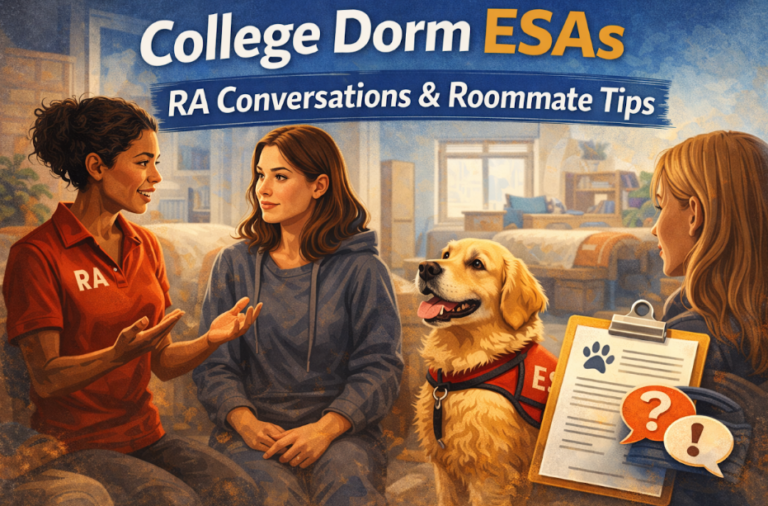 College Dorm ESAs: RA Conversations & Roommate Tips